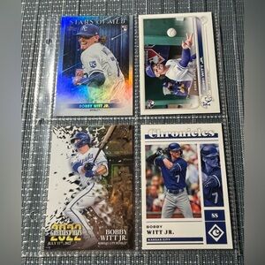 ⚾️ New Bobby Witt Jr., KC Topps MLB Baseball Cards, Collection of 4, (Lot 4)